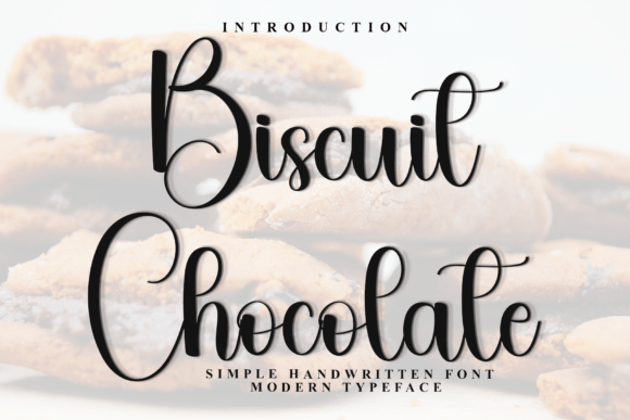 Biscuit Chocolate Font for Brand Design