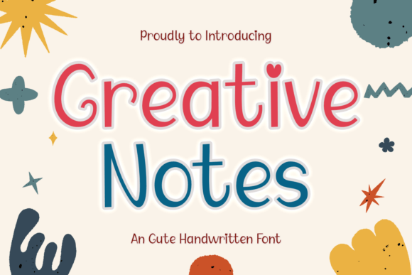 Creative Notes: A Handwritten Font for Digital Design