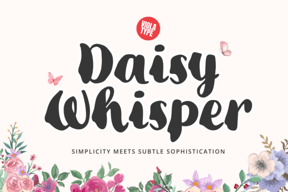 Daisy Whisper: A Bold Handwritten Font for Web