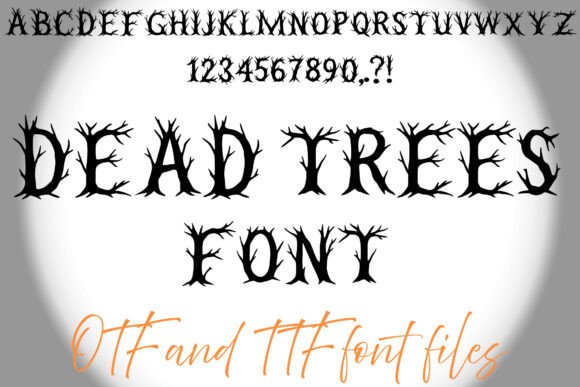 Dead Trees Font for Crafters
