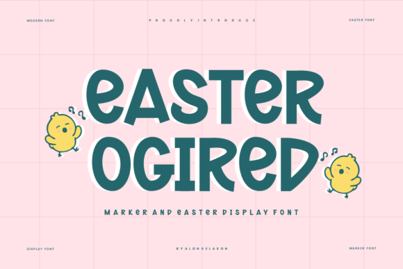 Easter Ogired: A Handwritten Font for Web Design