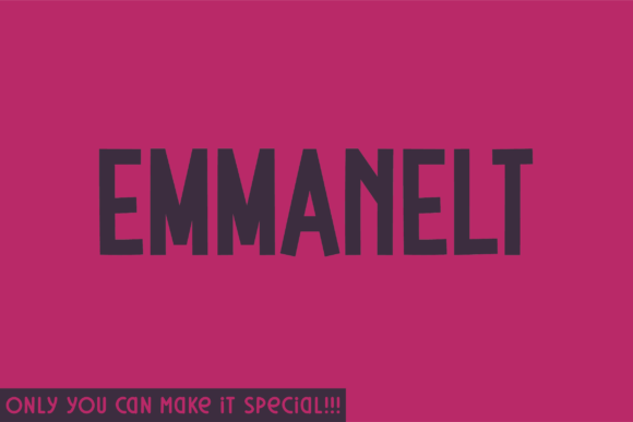 Emmanelt: A Natural Handwritten Font for Makers