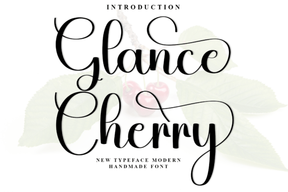 Glance Cherry: A Soft Script Font for Editorial Design