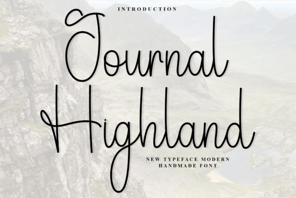 Journal Highland Font for Modern Web Design