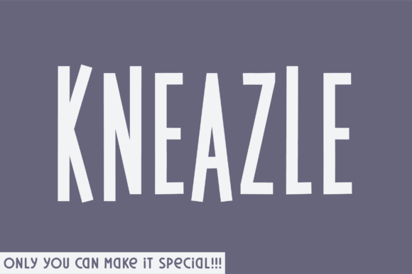 Kneazle: A Handwritten Font for Bold Branding