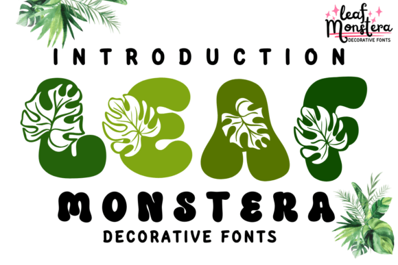 Leaf Monstera Font: A Natural Choice for Branding