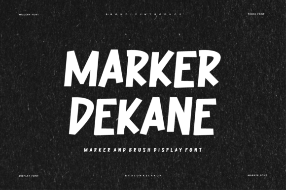 Marker Dekane: The Handwritten Font for Bold Campaigns