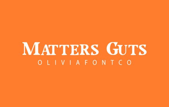 Matters Guts: A Warm Serif Font for Editorial Design