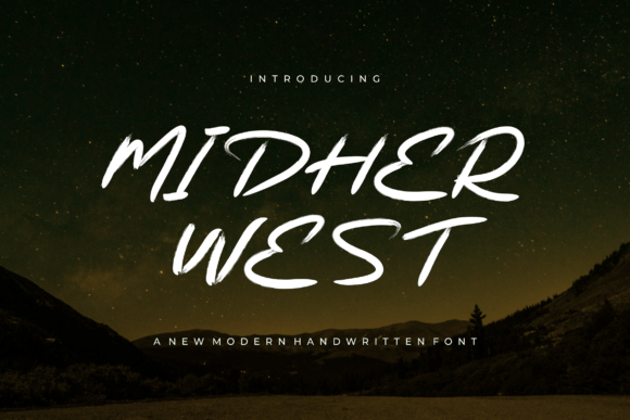 Midher West: A Bold Handwritten Font for Branding