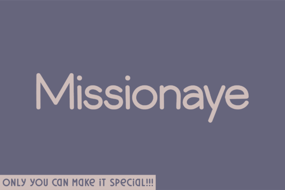 Missionaye: A Natural Handwritten Typeface for Editorial Design