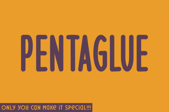 Pentaglue: A Natural Handwritten Font for Branding