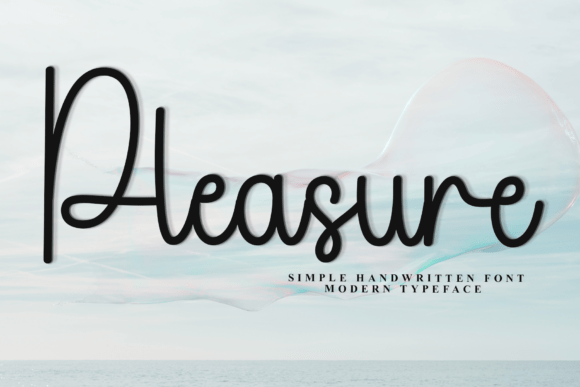 Pleasure Font: A Handwritten Typeface for Branding