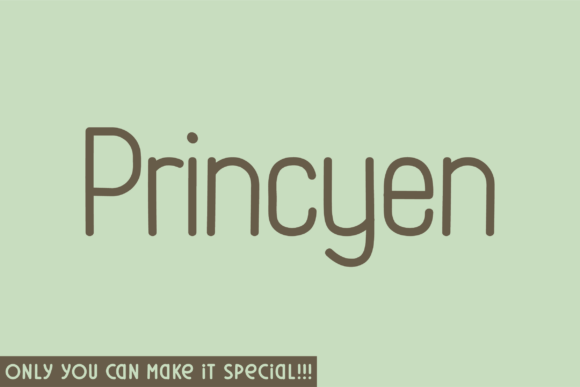 Princyen: A Natural Handwritten Font for Crafters