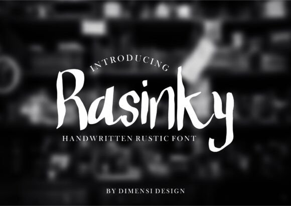 Rasinky: A Handwritten Font for Modern Web Design