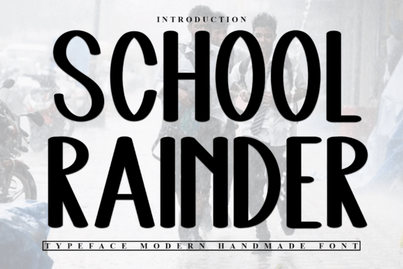 School Rainder: A Sweet Handwritten Font for Crafters