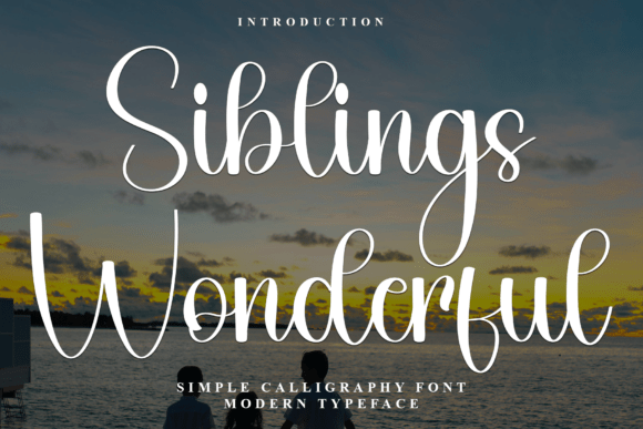 Siblings Wonderful Font for Modern Branding
