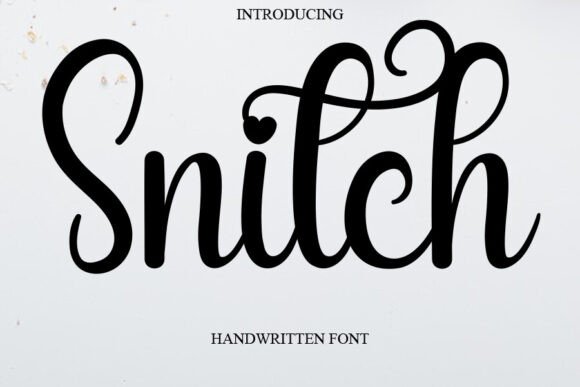 Snitch Font: A Handwritten Typeface for Authentic Branding