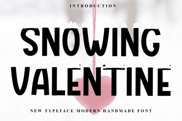 Snowing Valentine: A Handwritten Font for Editorial Design