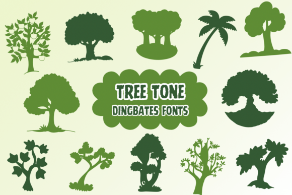 Tree Tone: A Playful Dingbats Font for Web Design