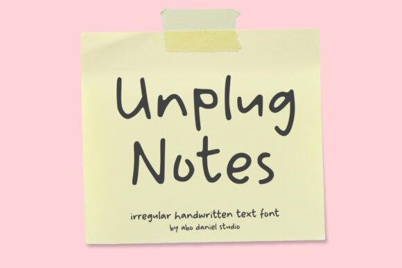 Unplug Notes: A Handwritten Font for Makers