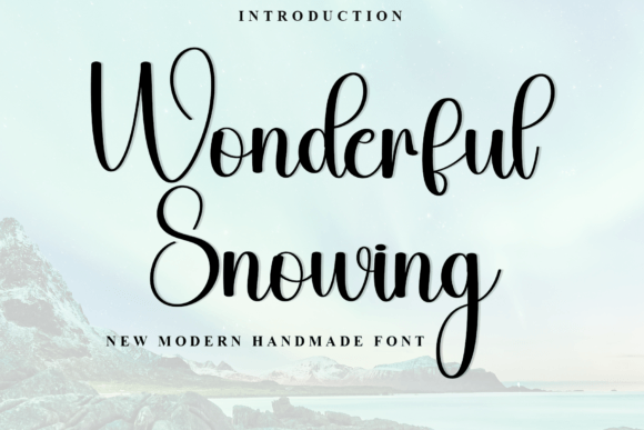Wonderful Snowing Font for Web Design