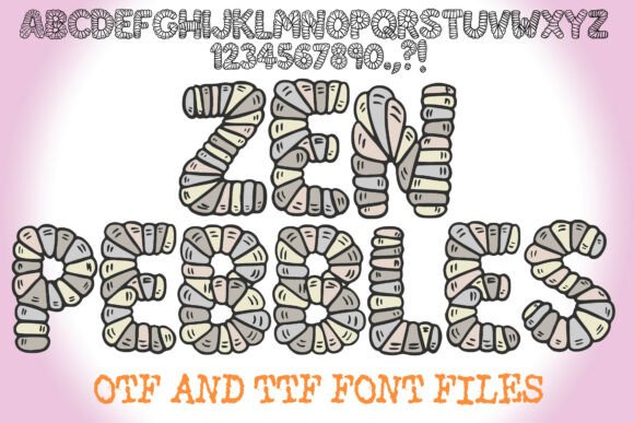Zen Pebbles Font for Editorial Design
